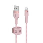BELKIN Kabel BoostCharge USB-A do Lightning silikonowy 2m, różowy - CAA010bt2MPK - Zdjęcie 2
