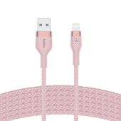 BELKIN Kabel BoostCharge USB-A do Lightning silikonowy 2m, różowy - CAA010bt2MPK - Zdjęcie 3