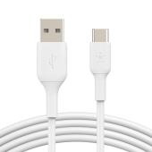 BELKIN Kabel PVC USB-C do USB-A 15 cm biały - CAB001bt0MWH - Zdjęcie 3