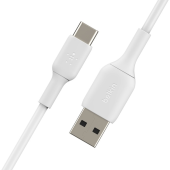 BELKIN Kabel PVC USB-C do USB-A 15 cm biały - CAB001bt0MWH - Zdjęcie 4