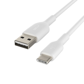 BELKIN Kabel PVC USB-C do USB-A 15 cm biały - CAB001bt0MWH - Zdjęcie 5