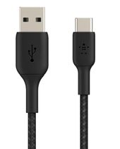 BELKIN Kabel Braided USB-C USB-A 15cm czarny - CAB002bt0MBK - Zdjęcie 1