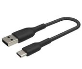 BELKIN Kabel Braided USB-C USB-A 15cm czarny - CAB002bt0MBK - Zdjęcie 5