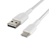 BELKIN Kabel Braided USB-C USB-A 15cm biały - CAB002bt0MWH - Zdjęcie 4