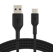 BELKIN Kabel Braided USB-C USB-A 1m czarny - CAB002bt1MBK - Zdjęcie 2