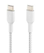BELKIN Kabel Braided USB-C USB-C 1m biały - CAB004bt1MWH - Zdjęcie 2