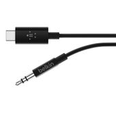 BELKIN Adapter przejsciówka USB-C do 3,5mm Audio 0,9m czarny - F7U079bt03-BLK - Zdjęcie 2