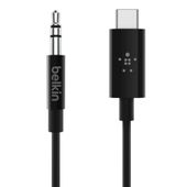 BELKIN Adapter przejsciówka USB-C do 3,5mm Audio 0,9m czarny - F7U079bt03-BLK - Zdjęcie 3