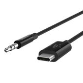 BELKIN Adapter przejsciówka USB-C do 3,5mm Audio 0,9m czarny - F7U079bt03-BLK - Zdjęcie 4