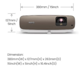 BENQ Projektor W2710 DLP 4K 2200ANSI/50000:1/HDMI - 9H.JPY77.38E - Zdjęcie 6