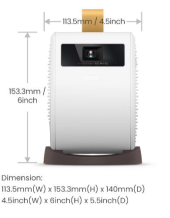 BENQ Projektor GV11 PORTABLE 200AL/WVGA/ANDROID/SUBW  - 9H.JR377.59E - Zdjęcie 9