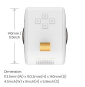 BENQ Projektor GV11 PORTABLE 200AL/WVGA/ANDROID/SUBW  - 9H.JR377.59E - Zdjęcie 10