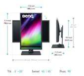 BENQ Monitor 31.5 cala SW321C 4K LED 4ms/4K/1000:1/HDMI - 9H.LJ1LB.QPE - Zdjęcie 3