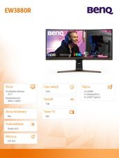 BENQ Monitor 38 cali EW3880R LED 4ms/100:1/IPS/HDMI/czarny - 9H.LK3LA.TBE - Zdjęcie 7