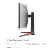 BENQ Monitor 34 cale EX3410R LED WQHD/IPS/1ms/144Hz - 9H.LKKLA.TBE - Zdjęcie 6