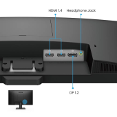 BENQ Monitor 23.8 cala GW2490  LED 5ms/IPS/100Hz/HDMI/czarny  - 9H.LLSLJ.LBE - Zdjęcie 2