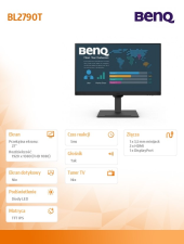 BENQ Monitor 27 cali BL2790T  LED 5ms/IPS/HDMI/100Hz - 9H.LMGLJ.LBE - Zdjęcie 8