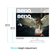 BENQ Monitor 32 cale EW3290U 4K LED 5ms/IPS/60Hz/Biały  - 9H.LN4LJ.LBE - Zdjęcie 5
