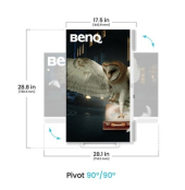 BENQ Monitor 32 cale EW3290U 4K LED 5ms/IPS/60Hz/Biały  - 9H.LN4LJ.LBE - Zdjęcie 8