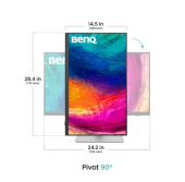 BENQ Monitor 27 cali PD2730S LED 5K IPS/60Hz/5ms/Graficzny  - 9H.LN7LA.TBE - Zdjęcie 5
