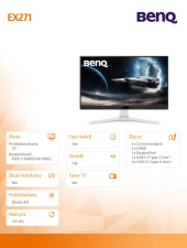 BENQ Monitor 27 cali EX271  1ms IPS/180Hz/FullHD/Gaming  - 9H.LNALA.TBE - Zdjęcie 4