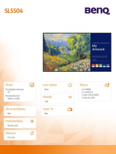 BENQ Monitor 55 cali SL5504 4K 1200:1/3840x2160/HDMI  - 9H.S3LTB.DE2 - Zdjęcie 2