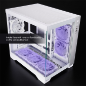 CHIEFTEC Obudowa VISIO GM-30W-T G-OP 6xwentylator ARGB biała - GM-30W-TG-OP - Zdjęcie 3