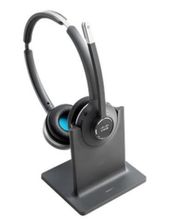 Cisco 562 Zestaw sluchawkowy Bezprzewodowy Opaska na glowe Biuro/centrum telefoniczne USB Typu-A Czarny, Szary - CP-HS-WL-562-S-EU= - Zdjęcie 1