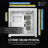 CORSAIR Obudowa  5000D CORE TG Airflow Mid-Tower biała - CC-9011262-WW - Zdjęcie 5