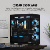 CORSAIR Obudowa 3500X TG Mid-Tower czarna - CC-9011276-WW - Zdjęcie 10
