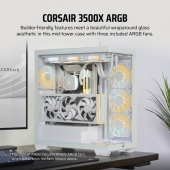 CORSAIR Obudowa 3500X TG Mid-Tower biała - CC-9011277-WW - Zdjęcie 10
