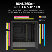 CORSAIR Obudowa FRAME 4000D RS Black Mid Tower ATX  - CC-9011312-WW - Zdjęcie 7