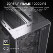 CORSAIR Obudowa FRAME 4000D RS White Mid Tower ATX  - CC-9011313-WW - Zdjęcie 3
