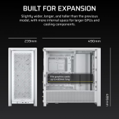 CORSAIR Obudowa FRAME 4000D RS White Mid Tower ATX  - CC-9011313-WW - Zdjęcie 10