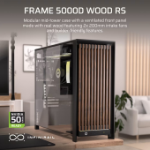 CORSAIR Obudowa FRAME 5000D WOOD RS Black/Walnut - CC-9011353-WW - Zdjęcie 2