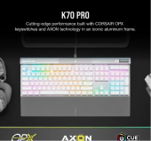 CORSAIR Klawiatura przewodowa K70 RGB Pro White PBT Keycaps  - CH-910951A-NA - Zdjęcie 6