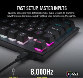 CORSAIR Klawiatura przewodowa K60 Pro TKL RGB Black  - CH-911D01A-NA - Zdjęcie 3