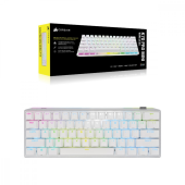 CORSAIR Klawiatura bezprzewodowa K70 Pro Mini Wireless RGB Cherry MX Red biała - CH-9189110-NA - Zdjęcie 2