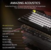 CORSAIR Klawiatura gamingowa Makr Pro 75 Carbon  - CH-91CE21G-NA - Zdjęcie 2
