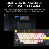 CORSAIR Klawiatura gamingowa Makr Pro 75 Carbon  - CH-91CE21G-NA - Zdjęcie 11
