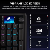 CORSAIR Klawiatura bezprzewodowa gamingowa Vanguard 96 WL MLX Plasma czarna - CH-91F901E-NA - Zdjęcie 8