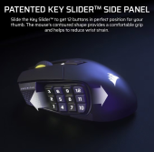 CORSAIR Mysz bezprzewodowa Scimitar Elite Wireless SE Gun Metal 33000 DPI  - CH-9314014-WW - Zdjęcie 5