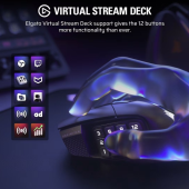 CORSAIR Mysz bezprzewodowa Scimitar Elite Wireless SE Gun Metal 33000 DPI  - CH-9314014-WW - Zdjęcie 6