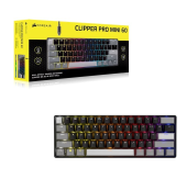CORSAIR Klawiatura gamingowa Clipper Pro Mini 60 Core czarna - CH-979101J-NA - Zdjęcie 3