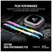 CORSAIR Pamięć DDR4 Vengeance RGB PRO SL 16GB/3200 (2*8GB) czarna C16  - CMH16GX4M2Z3200C16 - Zdjęcie 3