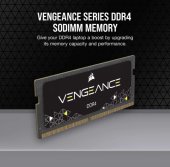 CORSAIR Pamięć DDR4 Vengeance 16GB/3000 (2x8GB) CL22 SODIMM  - CMSX16GX4M2A3200C22 - Zdjęcie 8