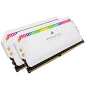CORSAIR Pamięć DDR4 Dominator Platinum RGB 16GB/3600 (2*8GB) CL18 biała - CMT16GX4M2C3600C18W - Zdjęcie 1