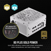 CORSAIR Zasilacz RM850X SHIFT 80+ GOLD ATX WHITE  - CP-9020274-EU - Zdjęcie 8