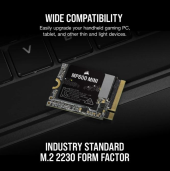 CORSAIR Dysk SSD 1TB MP600 MINI 4800/4800 MB/s PCIe Gen 4.0 x4 M.2 2230 - CSSD-F1000GBMP600MN - Zdjęcie 4