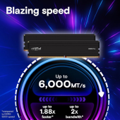 CRUCIAL Pamięć DDR5 Pro 16GB/6000(1*16GB) CL48 - CP16G60C48U5 - Zdjęcie 2